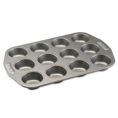 Cuisinart 6 Cup Nonstick Steel Muffin Pan, 3.5 Diameter Cups 