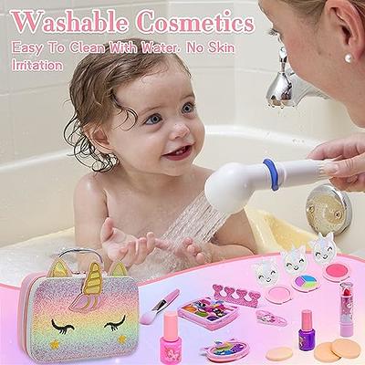 42PCS Kids Makeup Kit for Girl - Kids Makeup Kit Toys for Girls,Play Real Makeup  Girls Toys, Washable Non ToxicToddlers Pretend Cosmetic Kits, Age3-12 Year  Old Children Gift (Soft Pink) 