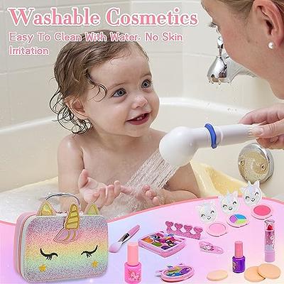 Kids Washable Makeup Girls Toys - Girls Makeup Kit for Kids Make up Set  Real Makeup for Kid Little Girls Toddlers Children Princess Christmas  Birthday