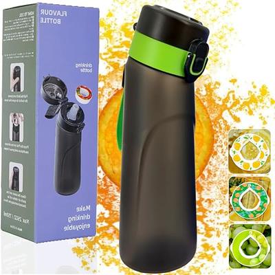 Napolju Air Water Bottle with 5 Flavor Pods, Leak Proof Sports water bottles  with straw and strap, Scent Water Cup 750ML, 0% Sugar Fruit Fragrance  drinking Bottles (Frosted Black) - Yahoo Shopping