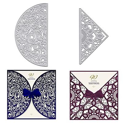 Cutting Dies for Card Making,Metal Die Cuts Set Include 8 Different  Patterns Round Lace Flower Border,Cut Stencils Embossing Paper Dies for DIY