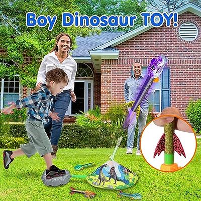  MindSprout Dino Blasters, Rocket Launcher for Kids - Launch up  to 100 ft. Birthday Gift, for Boys & Girls Age 3, 4, 5, 6, 7, Years Old -  Outdoor Toys, Family