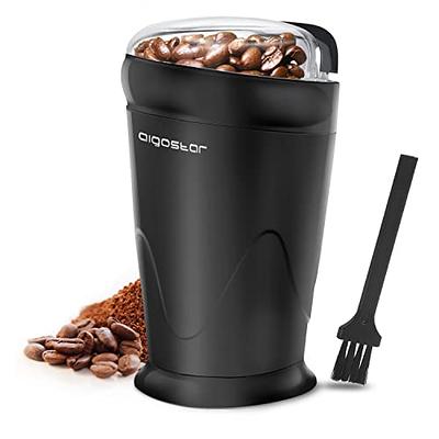 Coffee Grinder Electric, 60g/2oz Large Capacity, Aigostar Coffee Bean  Grinder Spice Grinder with One Touch Operation, Cleaning Brush Included,  Black - Yahoo Shopping