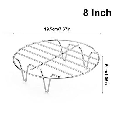 Stackable Air Fryer Rack Round Cooling Rack Stainless Steel