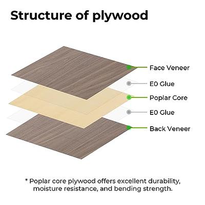 Mahogany Plywood 18 PCS, 1/8 Thin Wood Sheets 12 x 12 A/B Grade Mahogany  Unfinished Wood for Crafts, Laser Cutting & Engraving, Painting, Unfinished  Wood Pieces for Crafts & DIY Decorations 