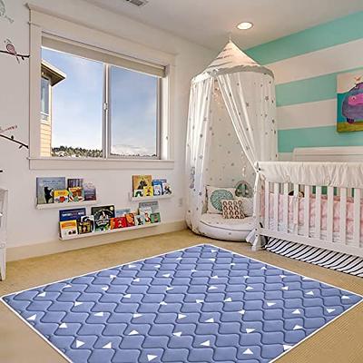 Baby Play Mat, Extra Large Thick Play Mat, Non Slip Cushioned Baby Play Mat  for Playing 79x63 Inches, One-Piece Baby Floor Mat for Babies, Toddlers