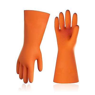 MIG4U Microfiber Dusting Gloves House Cleaning Glove for Blinds, Windows, Shutters, Furniture, and Car, Reusable Lint-Free Blue 1Pair S/M
