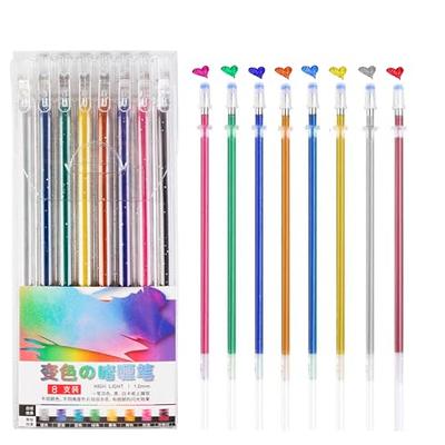 nlynx 8Pcs Strengthfully Glitter Gel Pens, Glitter Gel Pen Set