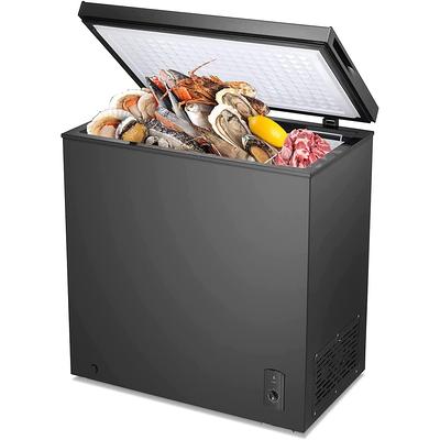 Chest Freezer Compact - 5.0 Cu.ft Small Deep Freezer Spare Freezer with  Free-Standing Door - N/A - Yahoo Shopping