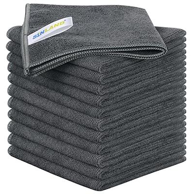 Shop LC Set of 20 Double Sided Microfiber Cleaning Cloth Fiber Kitchen Dish Towel Blue, Size: 10 x 10