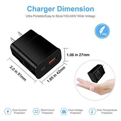 Fast Type-C Charger For Google Pixel 6 Pro, Google Pixel Six Pro Charger  Original Adapter Like Qualcomm QC 3.0 Quick Charge Adaptive Fast Charging