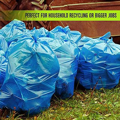 Aluf Plastics 33-Gallons Black Outdoor Plastic Construction Trash Bag  (100-Count) in the Trash Bags department at