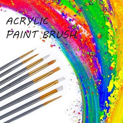 50pcs Round Tip Children's Art Paintbrushes,Little Painting