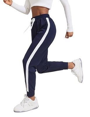 Buy Oalka Women's Joggers High Waist Yoga Pockets Sweatpants Sport Workout  Pants Black S at