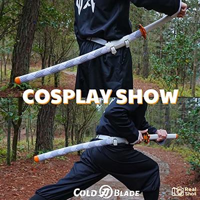  Cold Blade Carbon Steel Demon Slayer Sword, Metal&Plastic  Cosplay Anime Samurai, 40 Inches, Nichirin Katana, Agatsuma Zenitsu :  Sports & Outdoors
