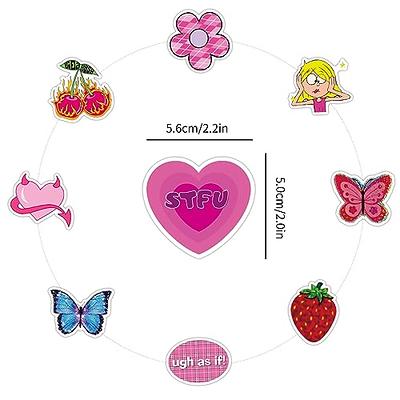 Cute y2k trendy girly retro 2000s stickers