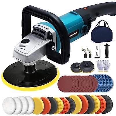 Cordless Car Buffer Polisher, 6 Inch Portable Rotary Buffer Polisher Waxer  Kit for Car Detailing, with 2PCS 2000mAh Batteries, 6 Variable Speed for