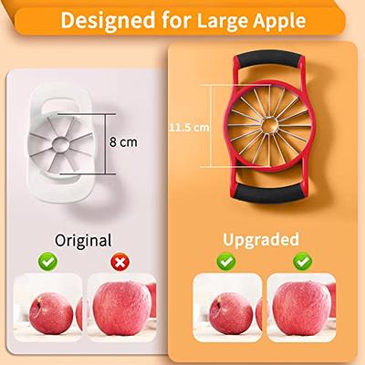 Orange Slicer, Upgraded Large Orange Slicer with 6 Blades, Stainless Steel  Ultra Sharp Orange Cutter Slicer Tool, Aple Slicer Corer Peeler, Fruit