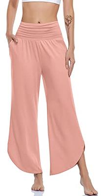 G4Free Dress Pants for Women Comfy Wide Leg Yoga Pants Petite High