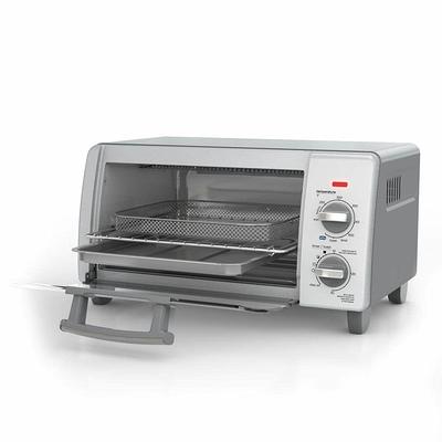 BLACK+DECKER Crisp 'N Bake Air Fry 4-Slice Toaster Oven, Silver & Black,  TO1787SS - Walmart.com