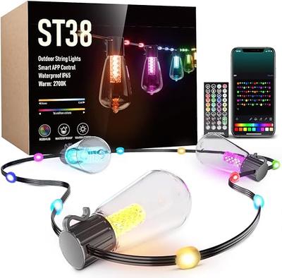 IMAGE Solar String Lights Outdoor Waterproof, 33FT Fairy Lights Solar USB  Powered 12 Modes 10 RGB Static Colors with Remote Timer, for Bedroom Patio  Garden Wedding Party Christmas Camping - Yahoo Shopping