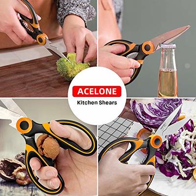 Kitchen Scissors - Stainless Steel Blade Cover Heavy Duty Kitchen Shears  for Herbs Chicken Meat Vegetables