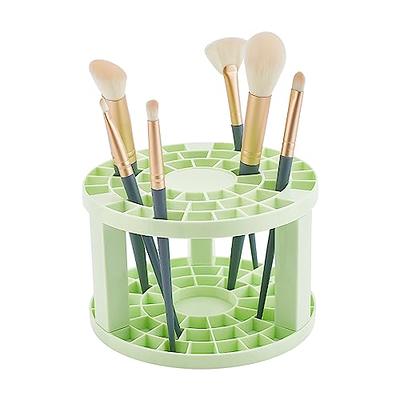 67 Holes Wooden Paint Brush Holder, Pencil & Brush Holder, Desk