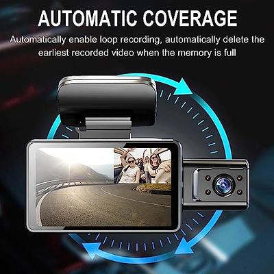 Dual Dash Cam Front and Inside 1080P Dual Dash Camera for Cars CHORTAU  Front Inside Dashcams for Cars with Infrared Night Vision,Parking Monitor  for