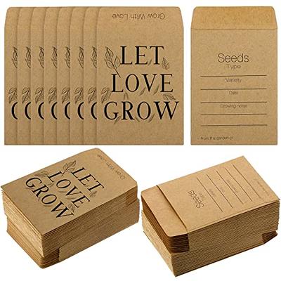 Zubebe 150 Pieces Seed Saving Envelopes Seed Packets Resealable Self  Sealing Paper Envelopes for Flower Vegetable Seeds Storage 3.15 x 4.72 Inch  - Yahoo Shopping