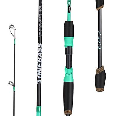 1.98M Bass Fishing Rod and Baitcasting Fishing Reel Ultralight Casting