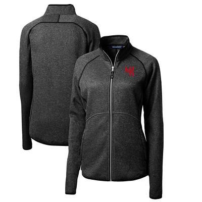 Louisville Cardinals Cutter & Buck Mainsail Full-Zip Jacket - Charcoal