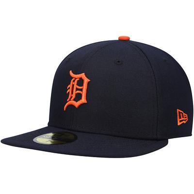 New Era 59FIFTY Houston Astros Road Authentic Collection on Field Fitted Hat Navy Orange