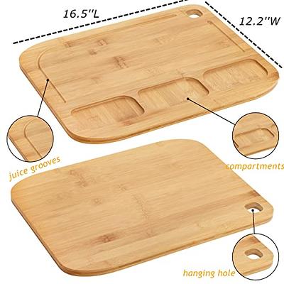 OAKSWARE Cutting Boards, 24 x 18 Inch Extra Extra Large Acacia Wooden  Cutting Board for Kitchen, Edge Grain Wood Chopping Board with Juice Groove  and