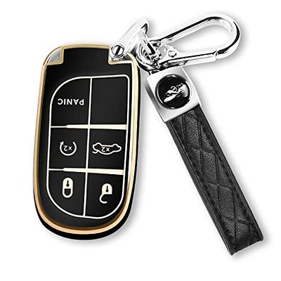 for Jeep Key Fob Cover ,Soft TPU 360 Degree Protection for Grand Cherokee  Renegade Chrysler Dodge RAM Journey Dart Fiat Durango Challenger Car Key  Shell Case - Yahoo Shopping