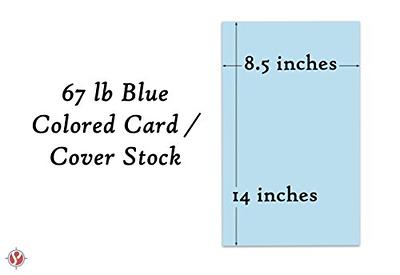 Blue Pastel Color Card Stock, 67Lb Cover Cardstock