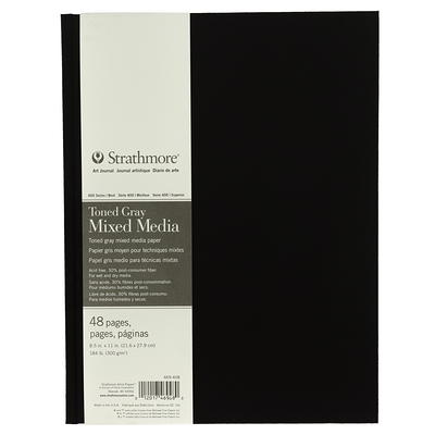 Strathmore Hardbound Mixed Media Toned Art Journal, 400 Series, 8.5 x 11,  Gray - Yahoo Shopping