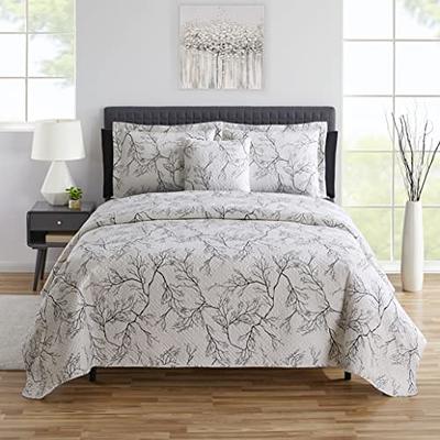 Las Vegas Raiders Heathered Stripe 3-Piece Full/Queen Bed Set