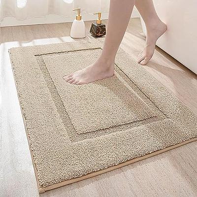 DEXI Bathroom Rug Mat, Ultra Absorbent Soft Bath Rug, Washable Non-Slip Bath  Mat for Bathroom Floor, Tub, Shower Room, 24x16, Beige - Yahoo Shopping