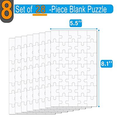 Blank Puzzle 8 Pack Blank Puzzles to Draw On Blank Puzzle Pieces