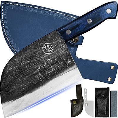 NANFANG BROTHERS Chef Knife Set with Bag, 8 Pieces Damascus Steel Chef  Knives with Portable Knife Roll Storage Bag, Blade Guards, Carving Fork,  Sharpener and Kitchen Shears for Outdoor Camping Travel 