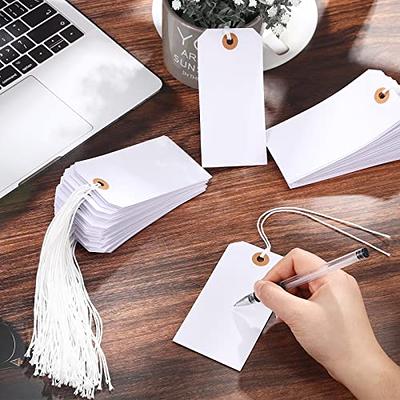 200Pcs Kraft Price Tags with String Attached, Labels Display Tags, Paper  Hang Tags with String, Marking Strung Tags Writable Tags,Display Label for