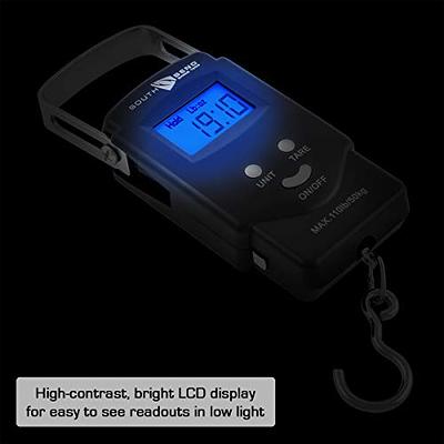 South Bend Digital Hanging Fishing Scale and Tape Measure with