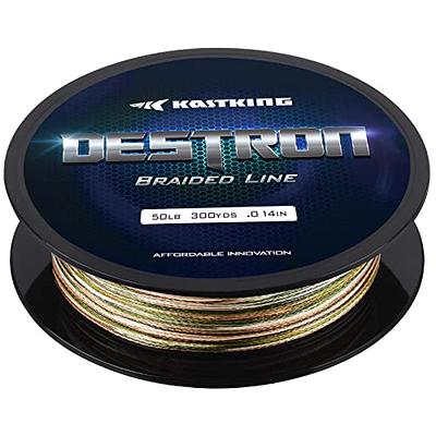 KastKing Destron Braided Fishing Line, Camo , 150 yds-8lb-0.13mm