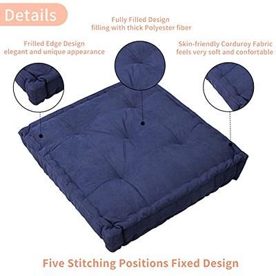 Square Floor Seat Pillows Cushions, Soft Thicken Yoga Meditation