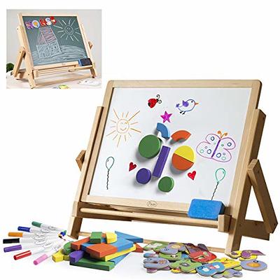 Picasso Tiles All-in-one Kids Art Easel Drawing Board, Chalkboard &  Whiteboard