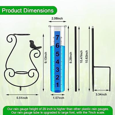 APSOONSELL Rain Gauge Outdoor - 7 Capacity Rain Gauges with Metal Stake,  Copper Rain Gauge Large Numbers Easy to Read for Garden Yard Lawn  Decoration (Z-Green) - Yahoo Shopping