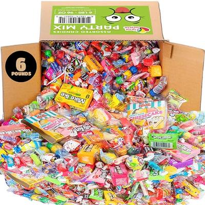 RETRO CANDY YUM Super Sour Candy Variety Pack - Assorted Sour Candy Bulk  Containing 20 Hand-Picked Candies in a Sturdy Gift Box includes Warheads 