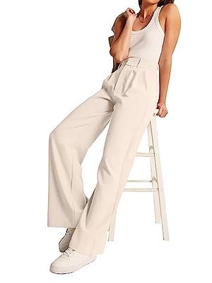 Women's Wide Leg Pants Work Business Casual Loose High Waisted