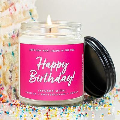 Happy Birthday Gifts for Women, Happy Birthday Candle, Candles Gifts for  Women, Womens Gifts for Birthday, Birthday Gifts for Her, Birthday Cake  Candle, Birthday Candles for Women – 9oz - Yahoo Shopping
