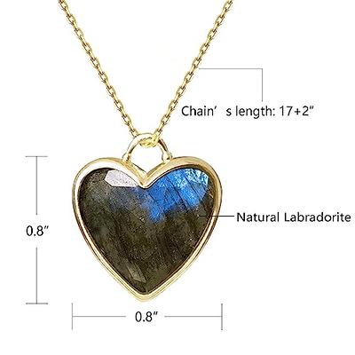 Amulet Pendant Birthstone Pendants Heart Shape Charms - Temu